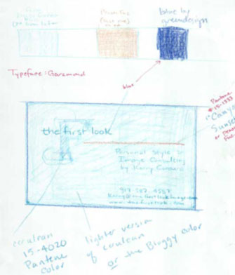 Business card scetch