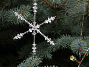 beaded snowflake