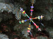 beaded snowflake